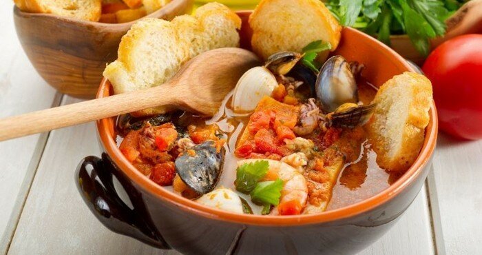 средиземноморский суп с томатами