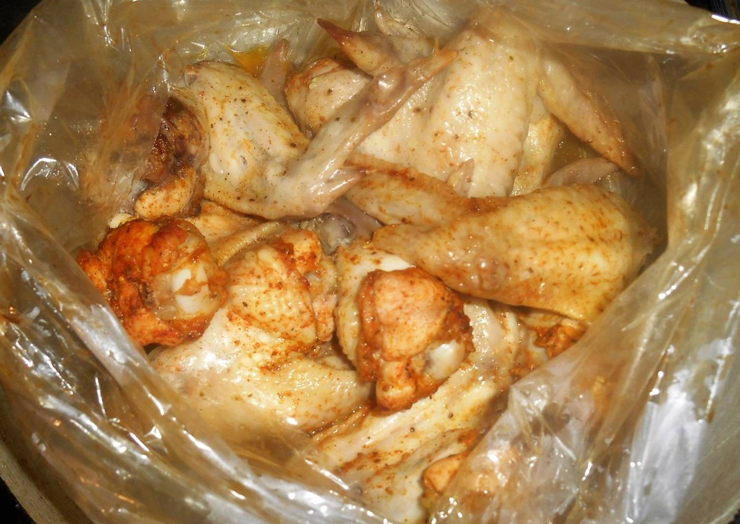 Приготовить куриные в пакете