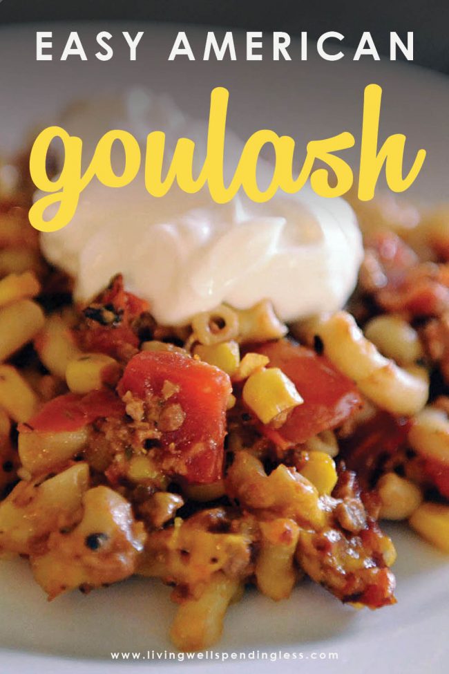 Need a quick & easy meal that you can make from ingredients already in your pantry? This super easy vegetarian goulash comes together in just 30 minutes!