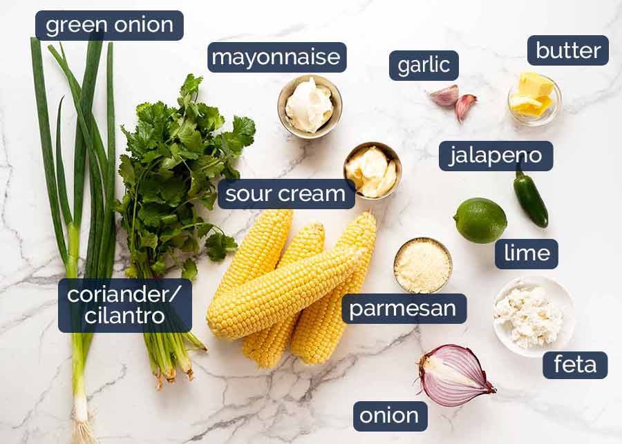 Ingredients in Mexican Corn Salad