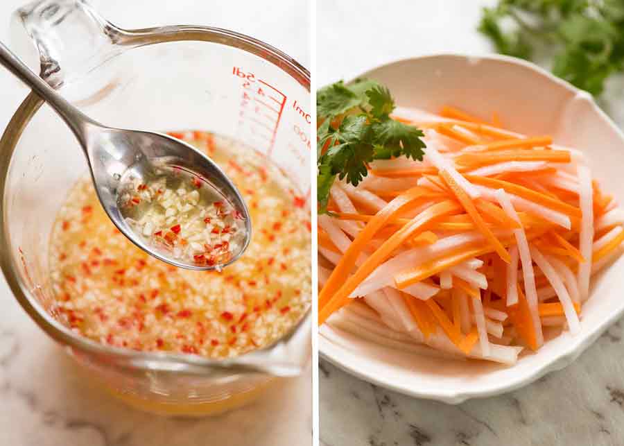 Nuoc Cham and Pickled Vegetables